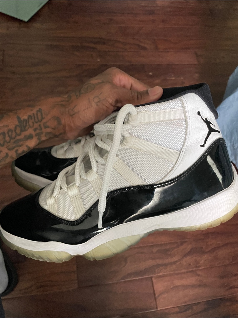 Jordan High-Top Basketball Sneakers - White & Black